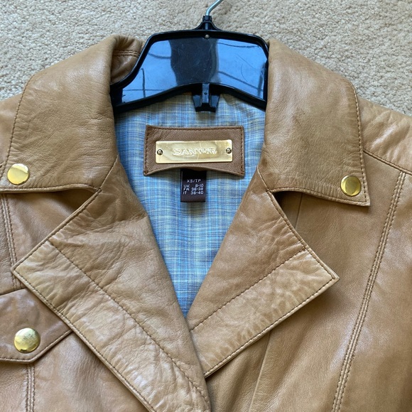 DANIER:  Genuine Leather Jacket - tan - Picture 10 of 14